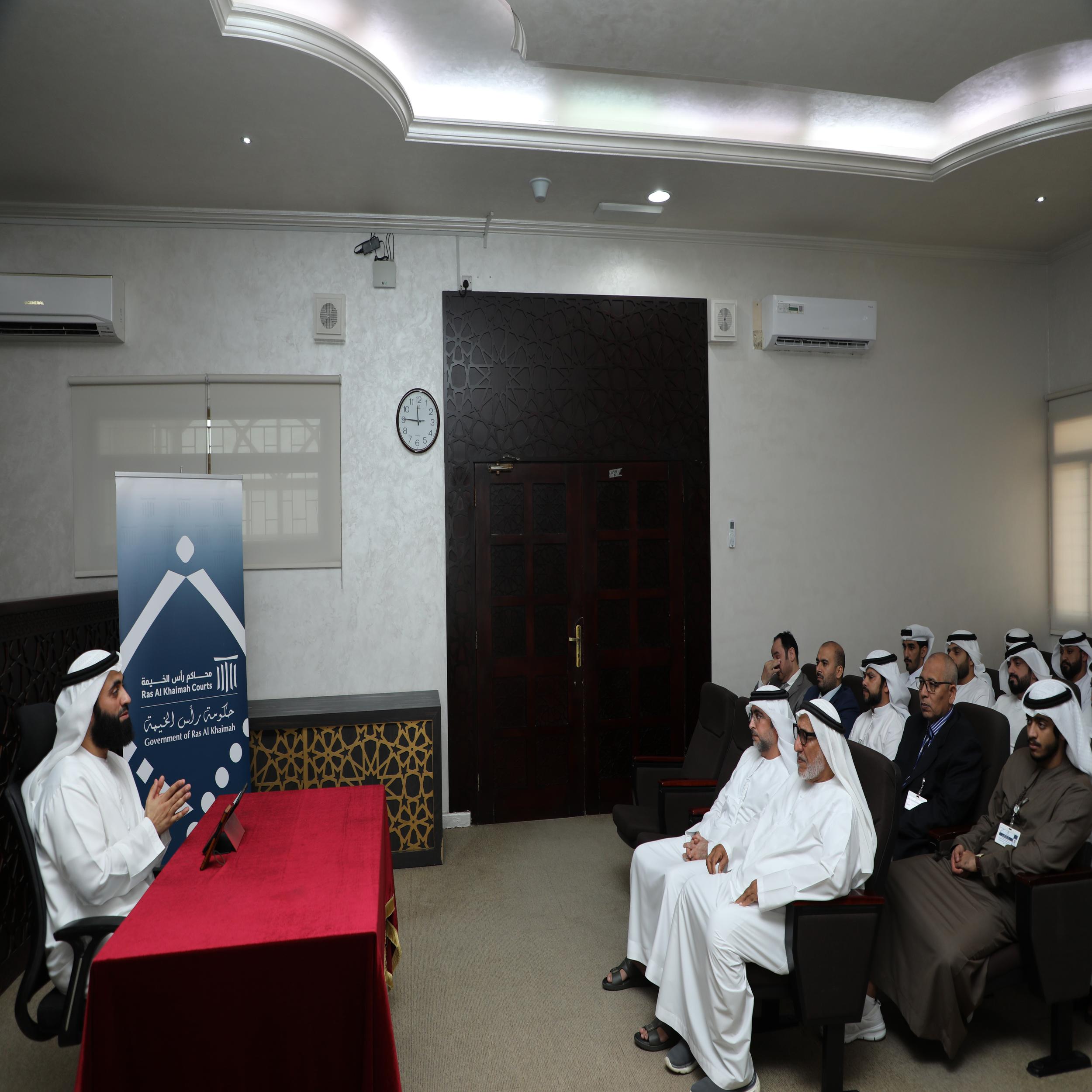 Read more about the article “حياتنا في رمضان” محاضرة دينية في محاكم رأس الخيمة