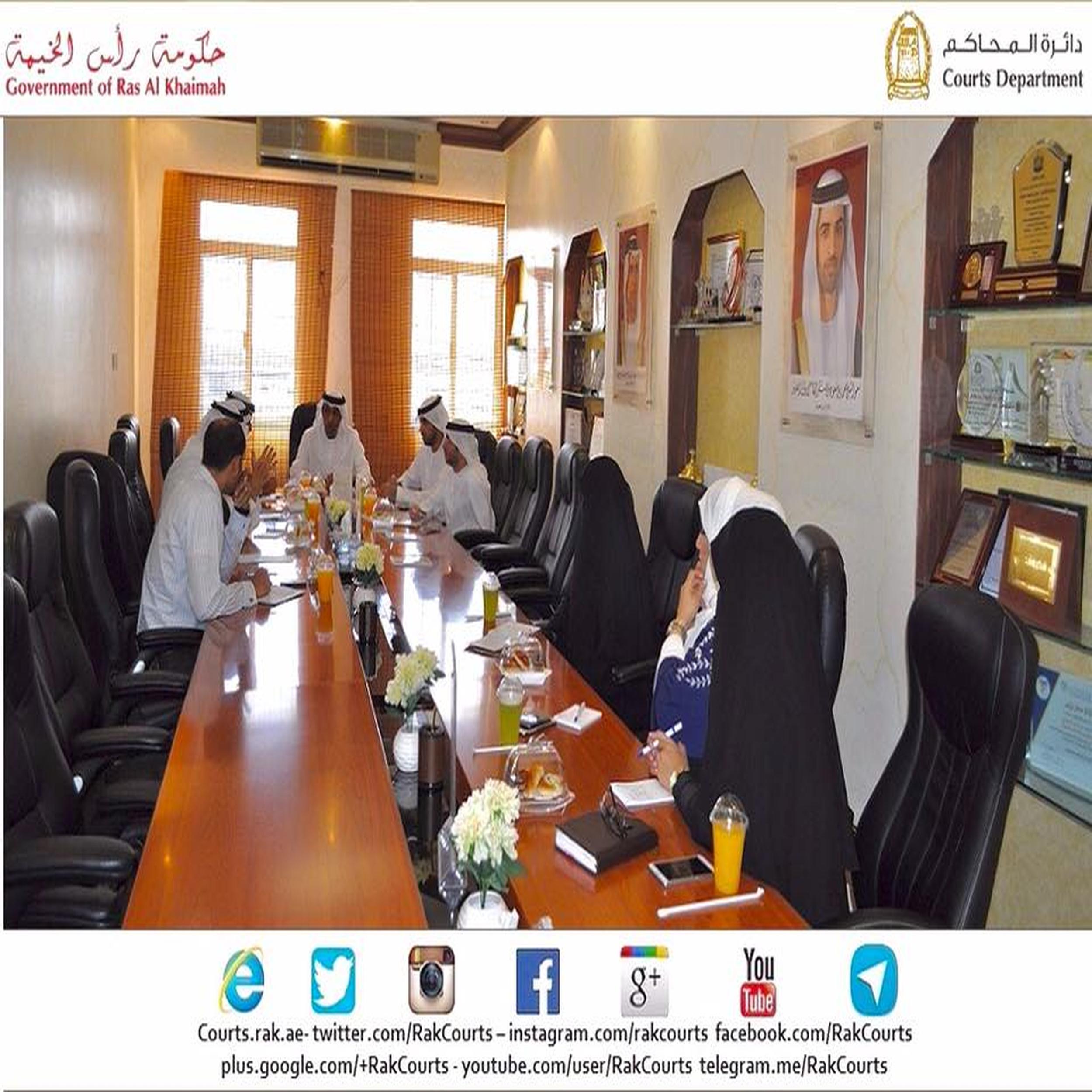 لجنة الوقف تلتقي بممثلي الجمعيات الخيرية برأس الخيمة