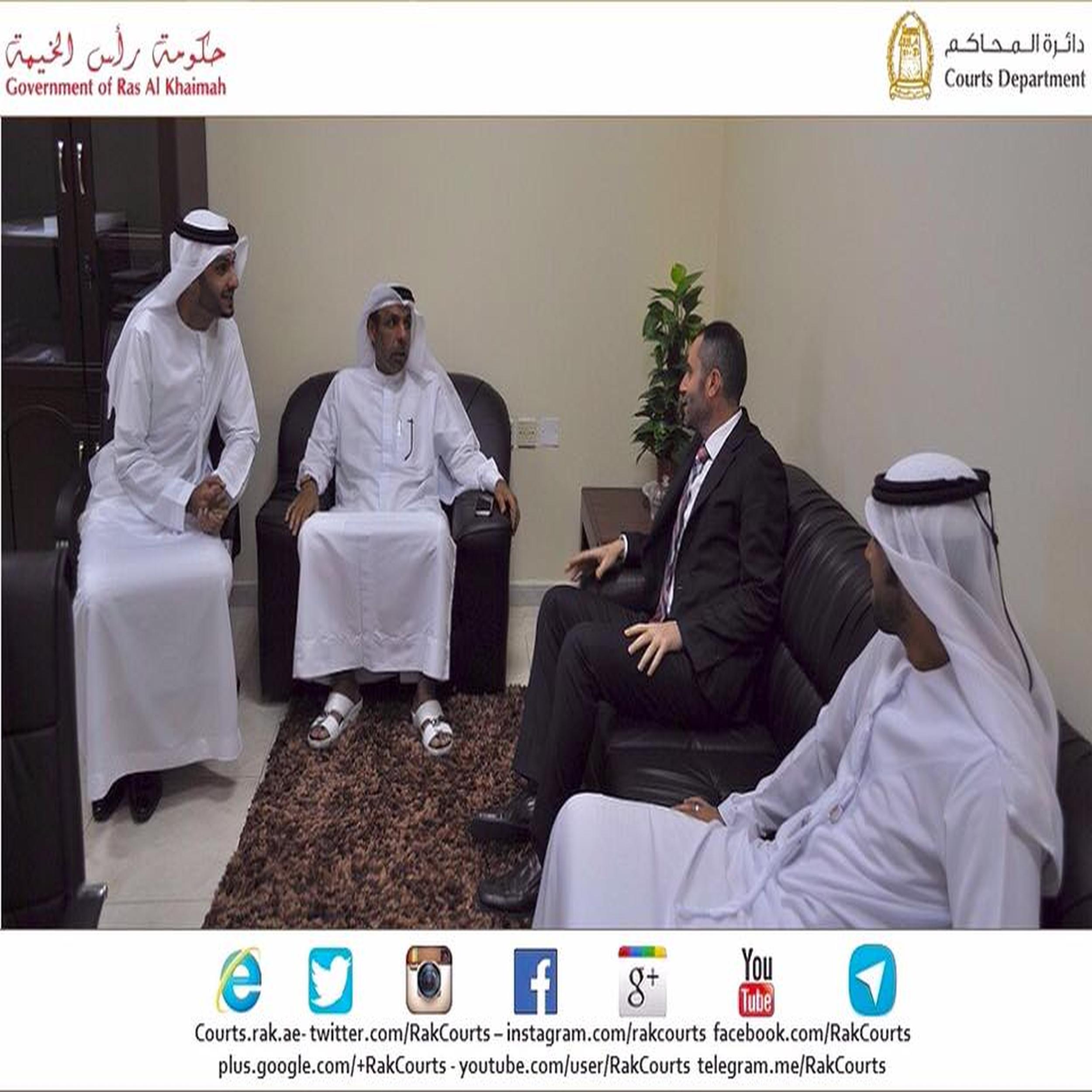 رئيس المحكمة الابتدائية يطلع على سير العمل بمحكمة الجنسية والاقامة