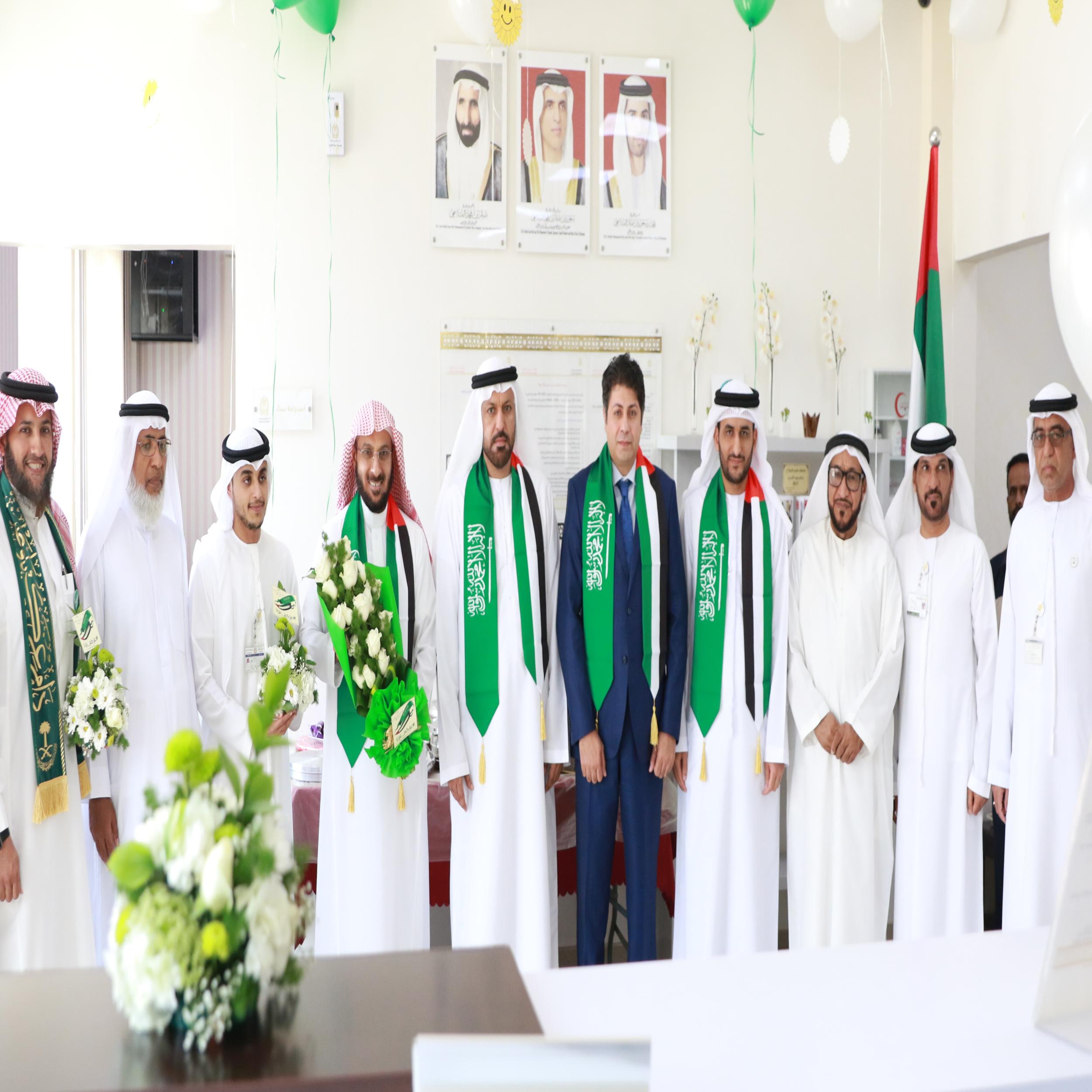 محاكم رأس الخيمة تحتفل مع موظفيها السعوديين بيومهم الوطني