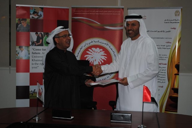 Album Name: اتفاقية شراكة بين أمريكية رأس الخيمة ومحاكم رأس الخيمة