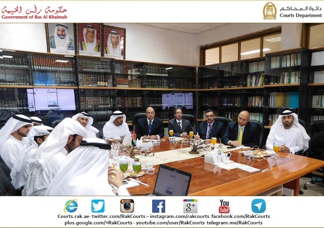 Album Name: بحث التعاون بين دائرة محاكم رأس الخيمة ومحاكم دبي