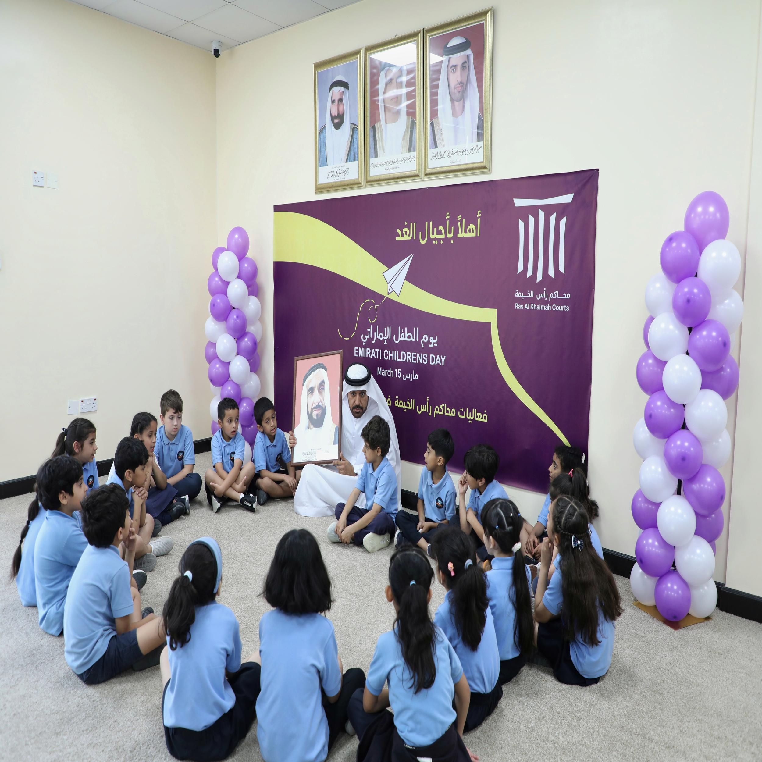 محاكم رأس الخيمة تُسعد الأطفال عبر فعاليات متنوعة في “يوم الطفل الإماراتي”